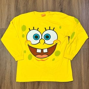 Vintage SpongeBob Squarepants Nickelodeon 2002 Long Sleeve T-Shirt